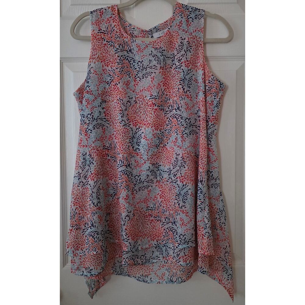 "Fever"  Sleeveless Blouse Tunic Tank Top Women's Size Small